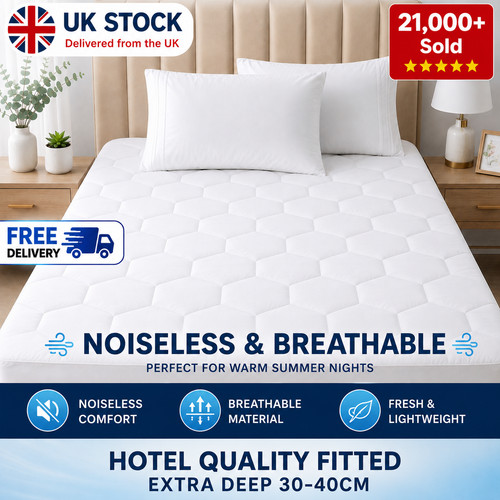 Quilted mattress protector - quilted,