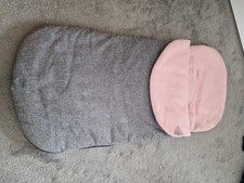 Cosy Toes Pram Buggy Accessory Winter Warmth Grey Pink Used Footmuff