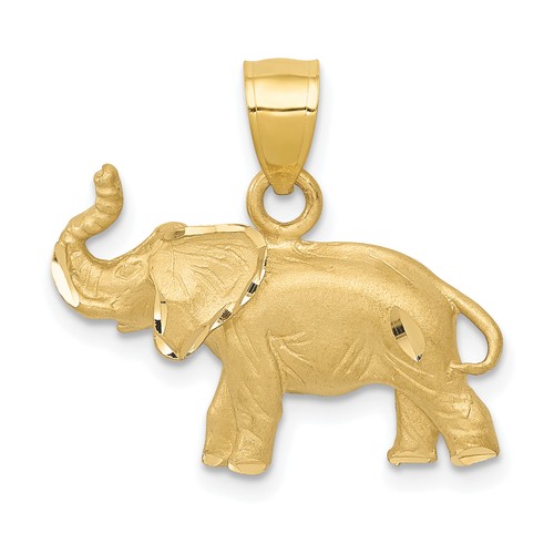 Elephant pendant charm 19x21mm - elephant,