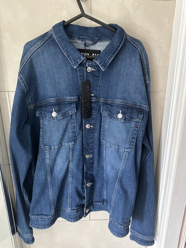 Replay men denim jacket dark - denim,