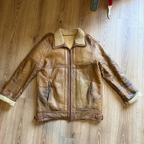 Vintage distressed shearling - distressed,