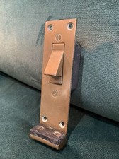 Vintage Cinema/Theatre Brass Door stop - Door Jammer Wedge Holder Spring Loaded