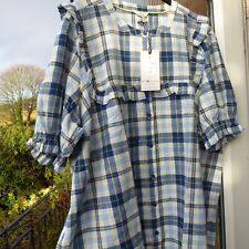 XL/XXL 24 Joules top cotton shirt cotton blouse  cottage check blue cotton top