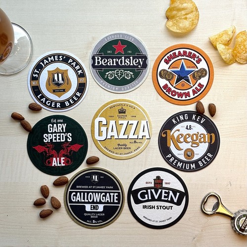 Newcastle football beer mat - newcastle,