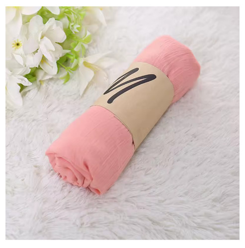 Candy color cotton linen scarf - candy,