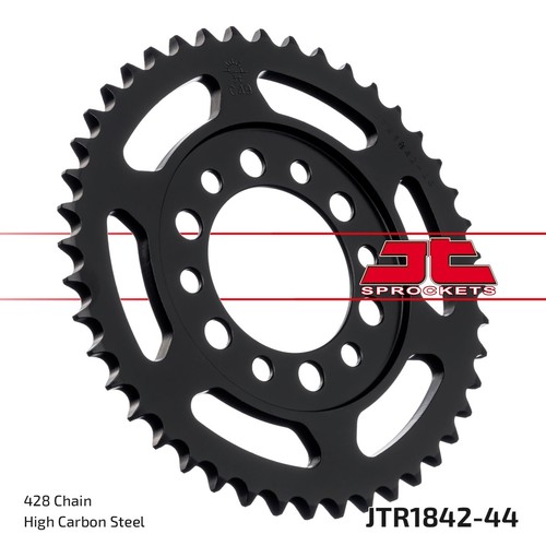 Sprocket rear 428 black - rear,