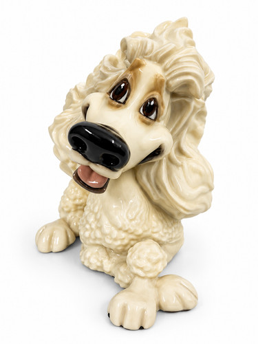Poodle dog ornament 13cm cute - poodle,