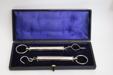 Antique Slater balance scale set chrome postal scales in box RARE