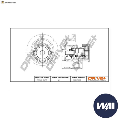 Water pump dp2310 053 for - water,
