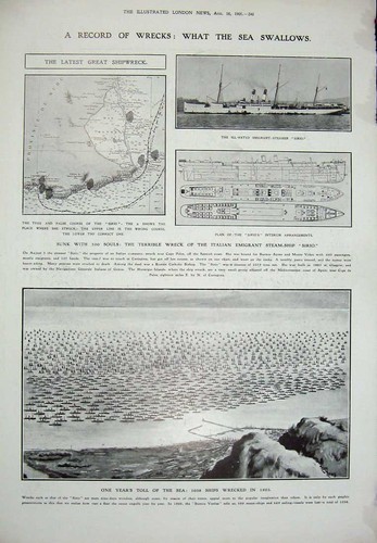 Old antique print 1906 - old,