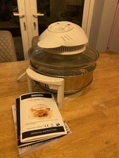 Large Halogen Oven 11L Cookshop Cooker Extension Air Fry Grill Bake Roast Manual