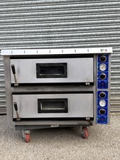 Electric  Large Double Deck Commercial Pizza & Bakery Oven With Stand commercial