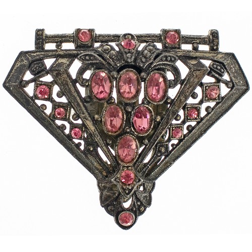 1920s vintage dress clip pink - dress,