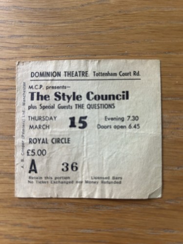 The style council used - the,