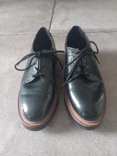 Womens dark grey patent - grey,