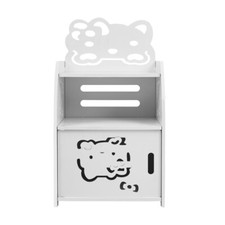 Kids Bedside Table Unit Childrens Bedroom Nightstand Storage Cupboard Bookshelf