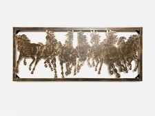 33" RUNNING WILD HORSES METAL