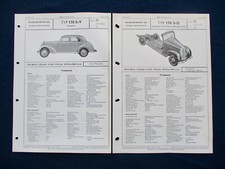 2x Mercedes 170 S-D + S-V