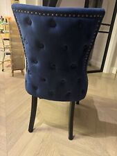 Navy Blue Studded Cheap Dining Chairs
