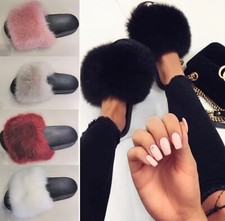 WOMENS FLUFFY FUR LUXURY
