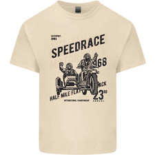 Speedrace Motorcycle Side Car Motorbike Mens Cotton T-Shirt Tee Top