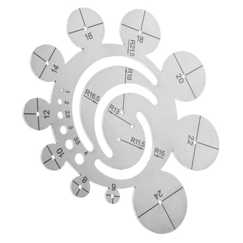 Ruler stencil corner - stencil,
