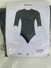 black lycra leotard