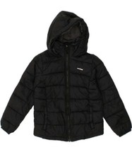 BERGHAUS Girls Hooded Padded Jacket 9-10 Years Black Polyester FH09