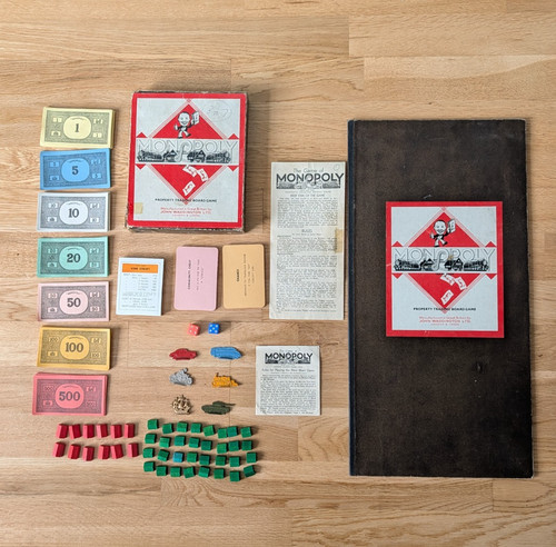 Vintage 1940s monopoly - vintage, board