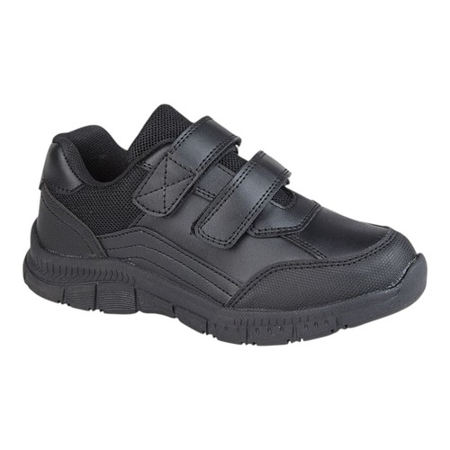 Route boys black leather - black,