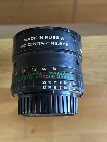 Zenitar 16 fish eye - mc, 8/16