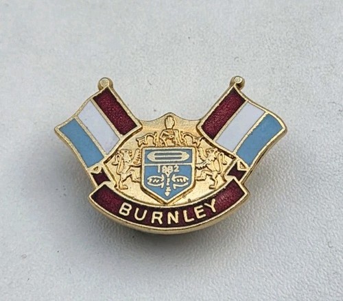 Burnley vintage flags pin - burnley,