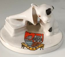Carlton Ware Crested China His Master’s Voice TENBY Crest