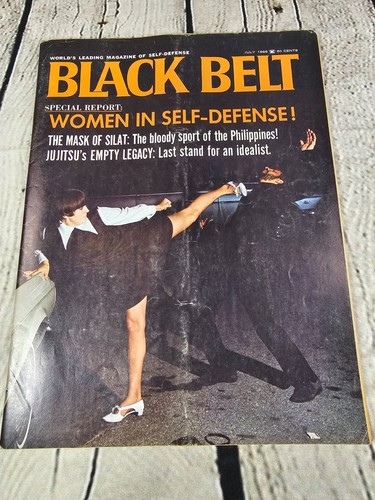 Vintage 1969 black belt - black,
