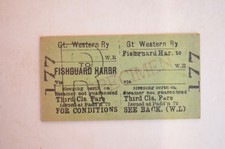 Railway Ticket GWR BLANK to