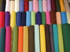 Plain Solid Colour Japanese Polycotton Fabric Dressmaking Material Lining Crafts
