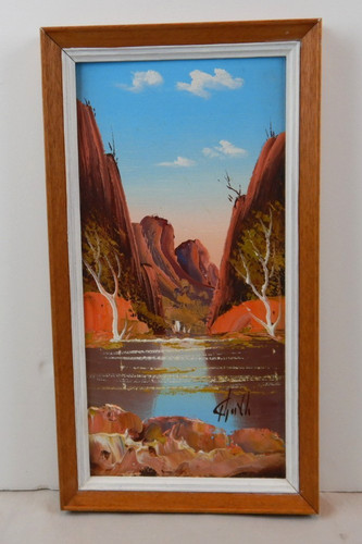 Australian oil painting - painting, on