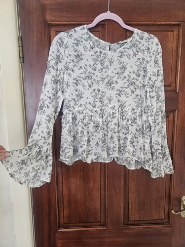 Zara floral peplum blouse - peplum,