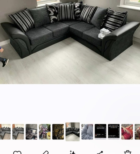 Corner sofa dark grey - corner,