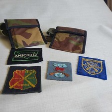 Vintage Military Canvas Utility Belt with Bags and patches bundle 
