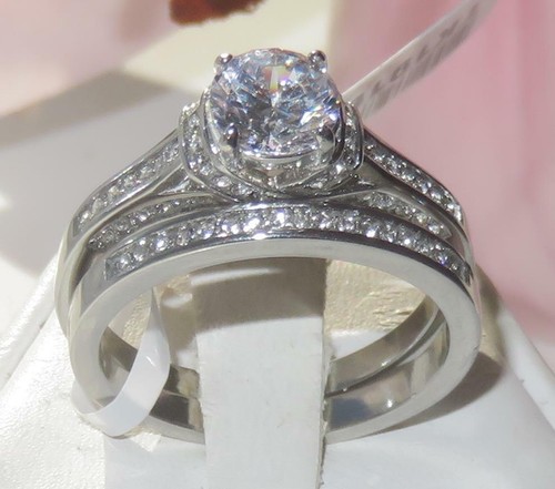 Ladies ring set engagement - set,
