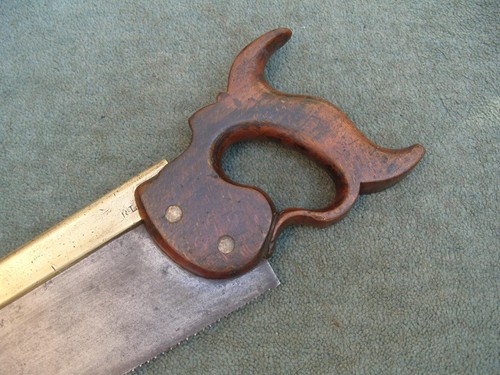 Early brass backed - brass, tenon