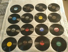 16 x 10 inch 78 rpm  Records.