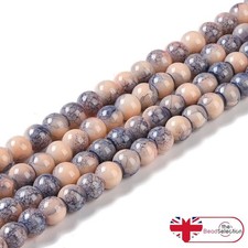 Marbled glass beads 200x - marbled,
