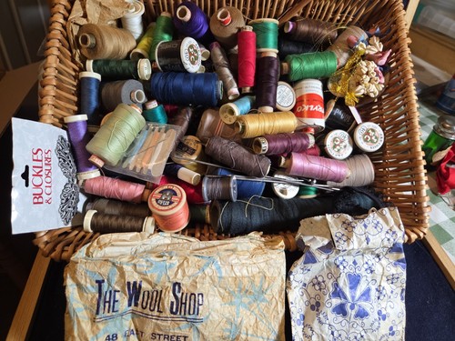 Huge vintage haberdashery - a,