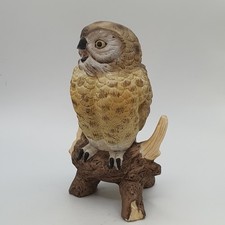 Vintage Owl Statue by Daito Porcelain  Excellent Condition 6" Tall