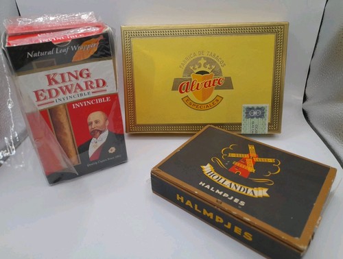 Old vintage cigar boxes - old,