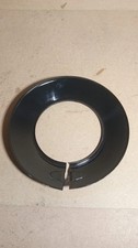 Black Enamelled Trim Ø 80 mm Rosette for Stove and Fireplace Ducts Resists 900 °