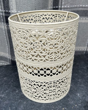 Cream Lampshade Ceiling  Light Shade Metal Cut out Easy fit