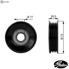 TENSIONER PULLEY VRIBBED BELT
